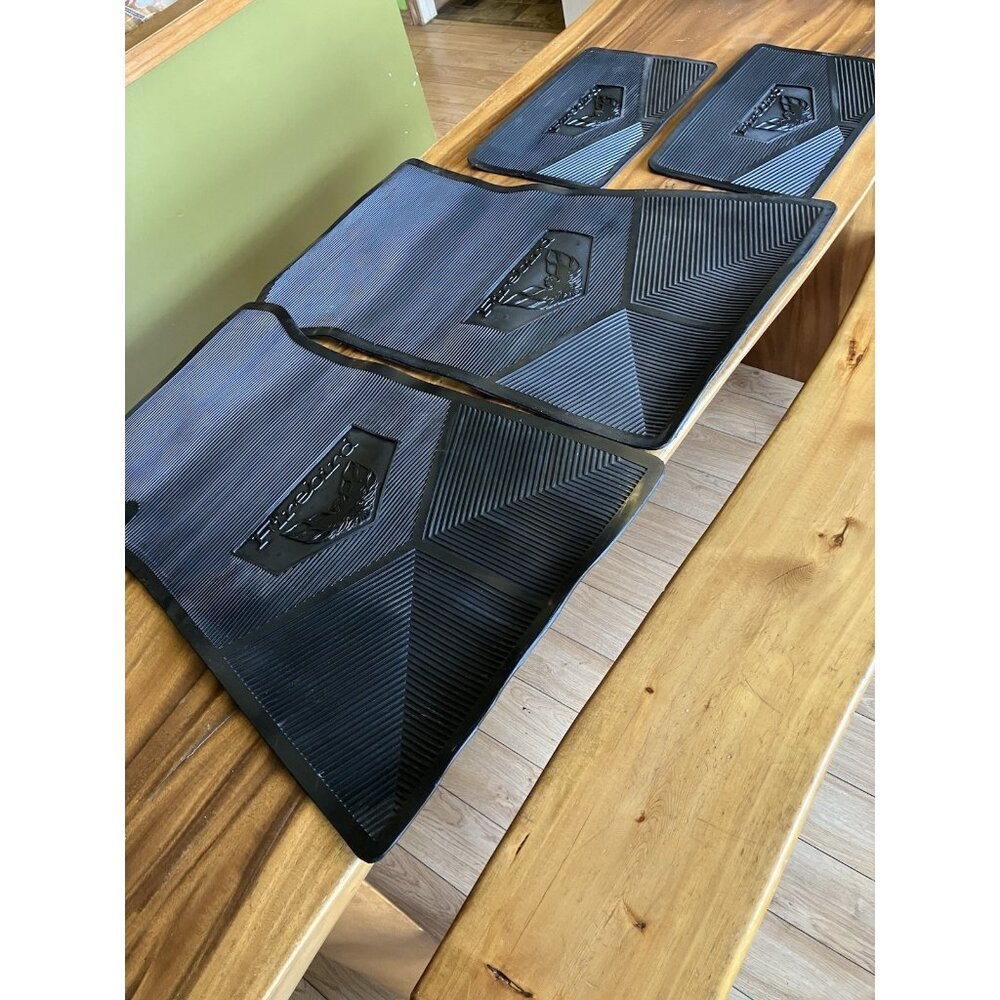 Genuine GM 1975-81 FIREBIRD TRANS AM Black/Rubber FLOOR MAT SET Made in the USA